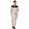 Modern Fabric Cotton Breathable Malaysia Adults Long Sleeve Islamic Muslim Men Baju Kurung