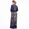 Middle East Sequin Embroidered Robe Open Abaya Muslim Islamic Clothing 