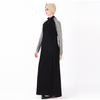 Black And Grey Tracksuit Sport New Style Abaya Islamic Clothing Arab Long Dress