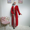 Modern Open Abaya Wedding Women Long Sleeves Wear Islamic Clothing Muslim Dresses