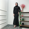 Wholesale Long Sleeves Fishtail Bottom Plain Skirts Maxi Long Dresses Spandex Under Abaya