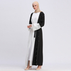 Middle East Lace Match Color Modest Open Abaya Kimono
