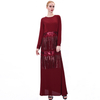 Trendy Lengan Panjang Pakaian Islam Maxi Gaun Wanita Abaya Untuk Muslim