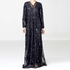 Middle East Dubai Saudi Double Layer Dresses Umbrella Cut Muslim Islamic Dress
