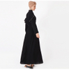 Rayon Cotton Beaded High Waist Large Swing Type Pleated Turkey Malaysia Muslim Dress Abaya