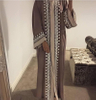 Cheap Turkish Muslim Dresses Front Open Abaya Loose Islamic Clothing Cardigan Kimono