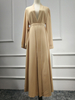 New Arrival Arabic Front Open Abaya Long Sleeves Pure Color Elegant Cardigan 