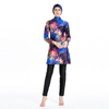 SIPO Free Shipping Muslim Suit Indonesia Women Patchwork Islamic Clothing Printed Floral Three Piece Muslim Swimwear