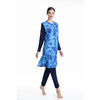 SIPO Digital Printed Swimsuit Waistcoat Loose Long Sleeve Skinny Beach Suit