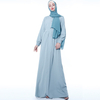 Basic Solid Color Dress Muslim Women Fashion Style Maxi Dress Modest Abaya