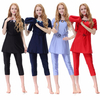 Hot Sale Women's Broken Neckline Design Three-Piece Girls Islamic Muslim Swimsuit Swimwear