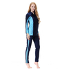 Women's Conservative V-NECK Shrink Rope Zipper Swimsuit Islamic Muslim Swimwear
