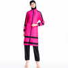 SIPO FREE SHIPPING Highly Elastic Sportswear Zipper Hooded Muslim Women Girls Islamic Clothing Suites Swimwear Swimsuit With Amira