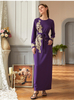 RTS Beading Embroidery Waist Tie Muslim Islamic Abaya Maxi Dress