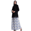 Malaysia Breathable Long Sleeve Muslim 2 Piece Sets Islamic Women Clothing Baju Kurung