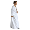 Middle East Match Color Modest Muslim Full Length Round Collar Man Thobe