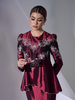 SIPO Brand-new Style Malaysia Baju Kurung Elegant Puff Sleeves Malay Clothing Muslim Kurung Modern Dress