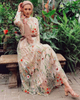 Embroidery Loose Islamic Modest Muslim Women Maxi Dresses Casual Clothing Abaya