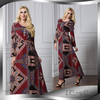 Muslim Arab Fashion Hui Long Dress Loose Large Size Retro Long Sleeve Robe