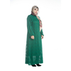Long Sleeve Round Neck Fashion Hui Nationality Full Lining High Quality Lace Dress Foreign Trade Muslim Source of Plus Size