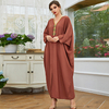 Loose Casual Modest Fashion Islamic Dress Plus Size Robe Muslim Kaftan Maxi Dresses Abaya