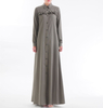 Cotton Long Sleeve Plus Size Modest Fashion Loose Casual Islamic Robe Muslim Maxi Dresses Abaya