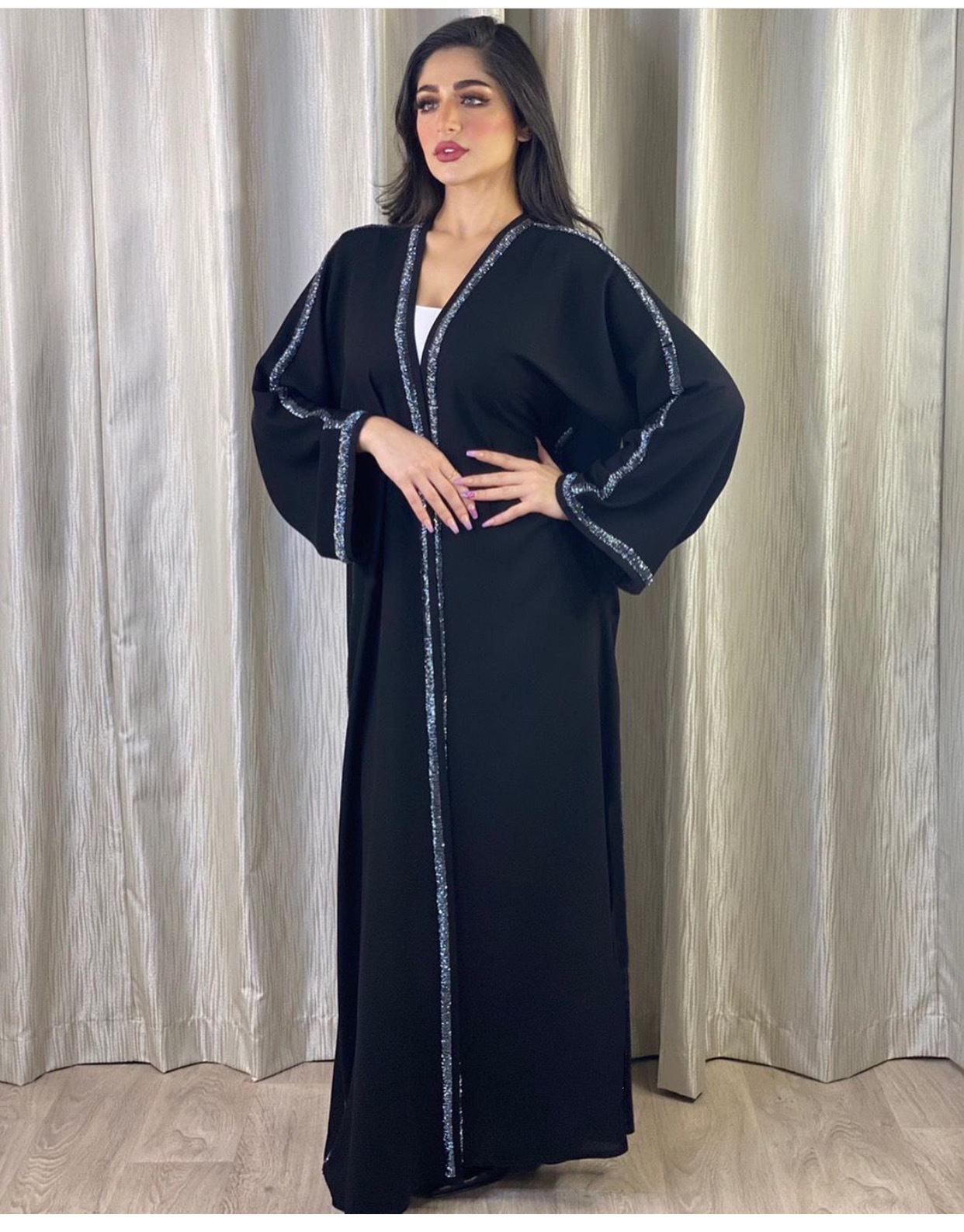  Islamic Clothing Dubai Vêtements Print Modest Muslim Dress Women Borka Embroidery Cotton Kimono Abaya