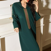 2022 Hooded Embroidery New Arabic Modest Fashion Islamic Dress Robe Muslim Maxi Dresses Abaya