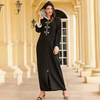 Morocco Lace Modest Fashion Muslim Robe Loose Islamic Maxi Dresses Abaya