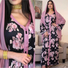  Turkish Women Kimono Vetement Femme Prayer Clothes Islamic Clothing Modest Dubai Robe Femme Musulman Kebaya Maleisie Maxi Dress Open Abaya