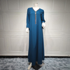  Modest Robe Femme Musulman Islamic Clothing Turkish Women Vetement Femme Kimono Dubai Prayer Clothes Kebaya Maleisie Maxi Dress Open Abaya