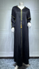  Fashion Muslim Dress Borka Open Fabric Dubai Kaftan Islamic Clothing Kimono Embroidery Modest Wholesale Abaya