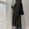 2022 Muslim Fashion Women's Plus Size Mid-length Shirt Arabian Ramadan Double Pockets Spot Shipping