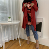 2022 European And American New Stitching Fake Two-piece Printing Plus Size Women's Blouse