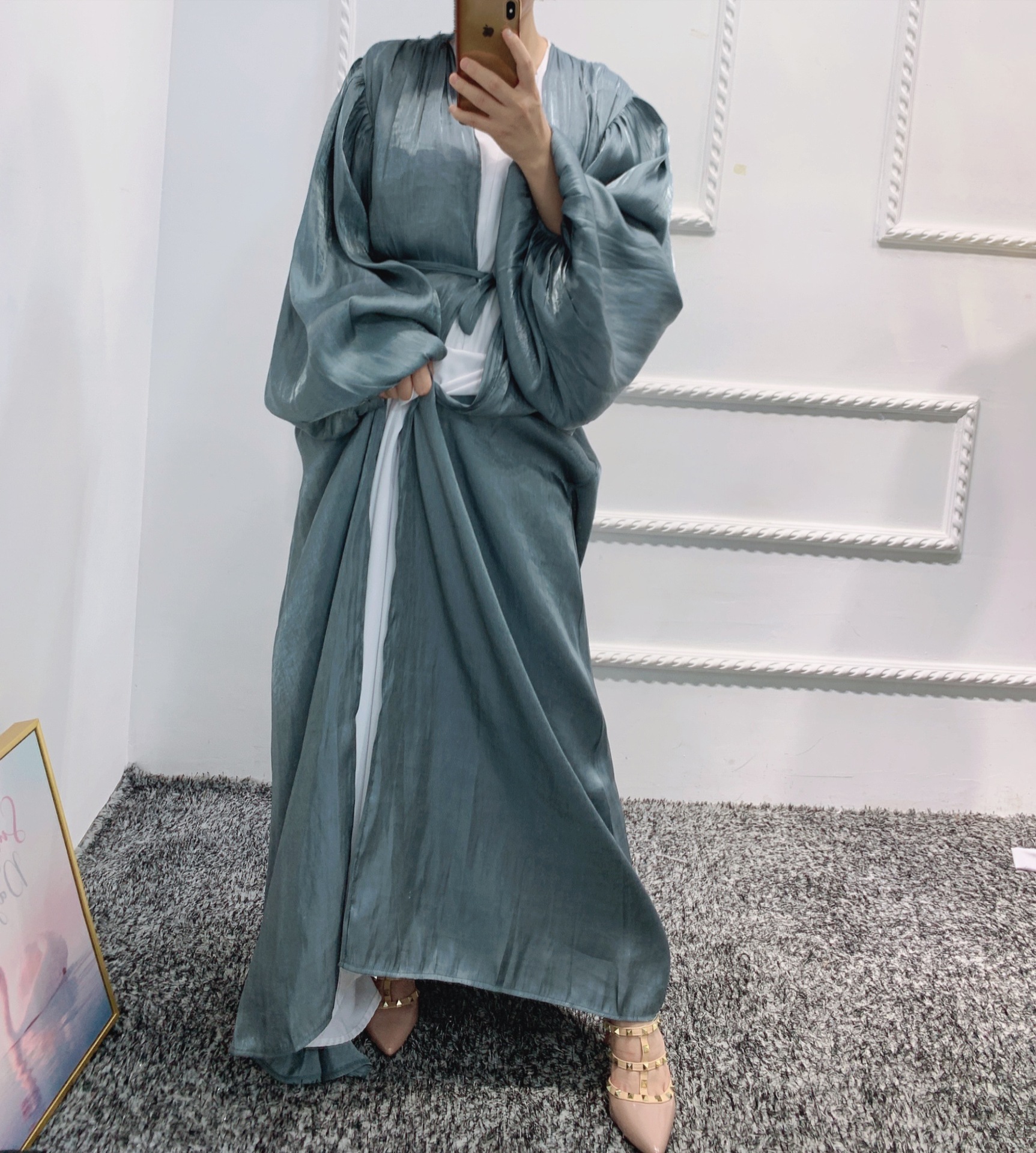 Online Modern Arabic Style Modest Fashion Islamic Dress Burka Muslim Maxi Dresses Abaya