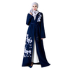 Embroidery Kimono Cardigan Robe Dubai Maxi Dresses Islamic Women's Modest Lady Open Abaya
