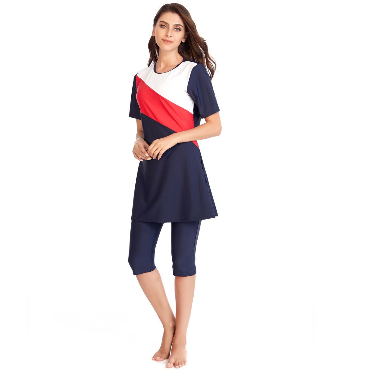 Beach Wholesale Full Cover Swimwear Women's Modest Islamic Swimsuits Burkini