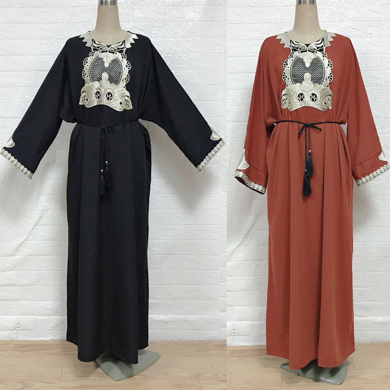 Kimono Caftan Arab Burka Turkish Modest Kaftan Jalabiya 2022 Muslim Abaya Dubai Morocco Islamic Clothing Thobe Bat Sleeve Prayer Women Maxi Dress Abaya