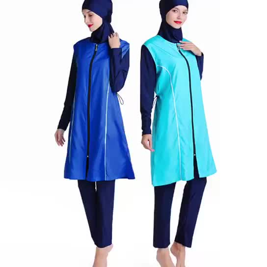 Hot-selling Swimwear in The Middle East, Europe, Southeast Asia, Loose Large Size Conservative Swimsuit Three-piece Suit Factory