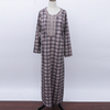 Muslim Style French Velvet Long Dress Fashion Casual Ladies Long Dress Arab Women's Clothing