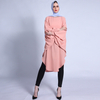 New Muslim Women's Mid-length Big Bat Sleeve Dress Middle Eastern Malay Blouse Spot Issued on Behalf of