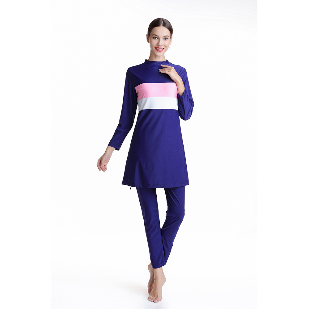 2022 European And American Foreign Trade Women's Clothing Amazon AliExpress Color Matching Slim High Elastic Three-piece Swimsuit Suit