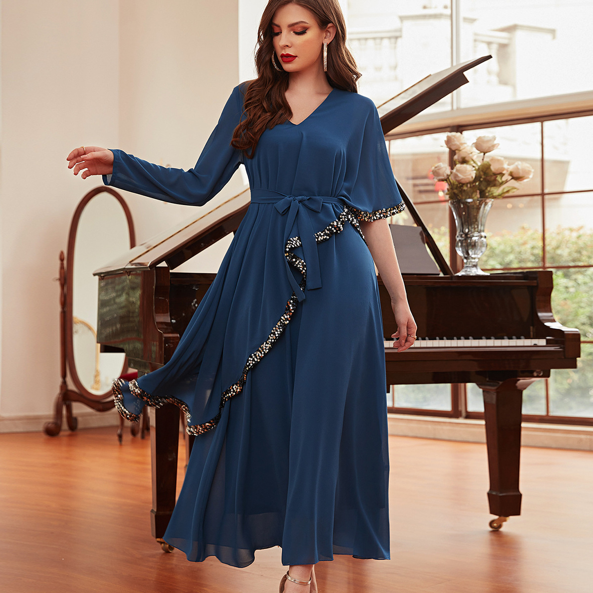 Dubai Maxi Dresses Muslim New Design Modest Lady Skirt Retro Islamic Dubai Women's Abaya