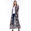 Amazon European and American fashion thin loose chiffon long-sleeved cardigan robe