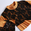 New Style Dresses Women's Fashion Fake Two Pieces of Lace Temperament Women's Clothing Arabian Women's Dress Robe