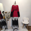 European And American Fashion Plus Size Women's Stitching Dress