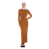 European And American Fashion Simple Slim Base Stretch Women's Long Skirt