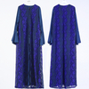Long Sleeve Modest Fashion Lace Islamic Chiffon Muslim Maxi Dresses Best Selling Islamic Dubai Loose Abaya