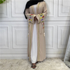 2022 AliExpress EBay Amazon Middle East Dubai Hot Sale Muslim Fashion Embroidered Cardigan Lace Female Robe