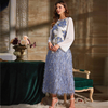 Turkey Blue Modest Fashion Best Selling Islamic Muslim Robe Maxi Dresses Loose Abaya